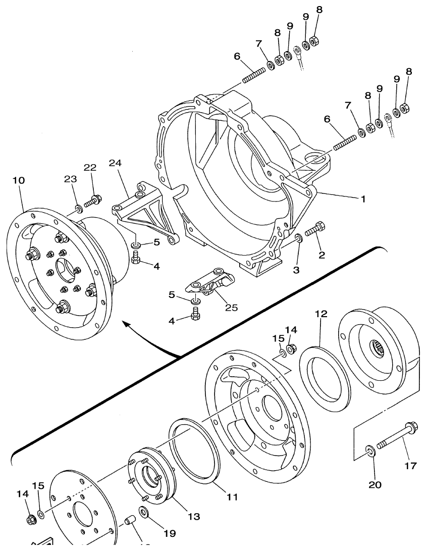 FIG. 15 — FLYWHEEL HOUSING 1
